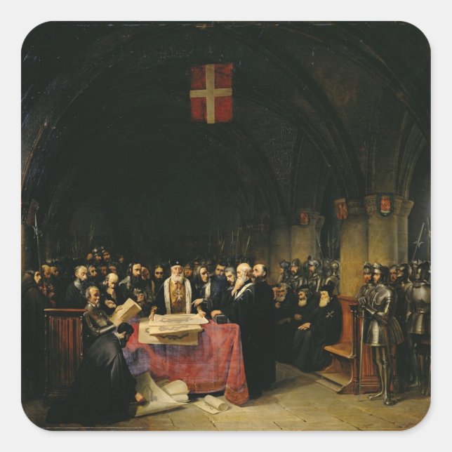 Adesivo Quadrado Capítulo da Ordem das Ruas: João de Jerusalém (Frente)