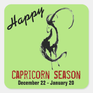 Adesivo Quadrado Capricorn Season Stickers