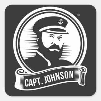 Adesivo Quadrado Capt. Johnson Sticker