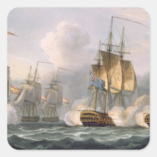 Adesivo Quadrado Captação do Dorothea, o 15 de julho de 1798,