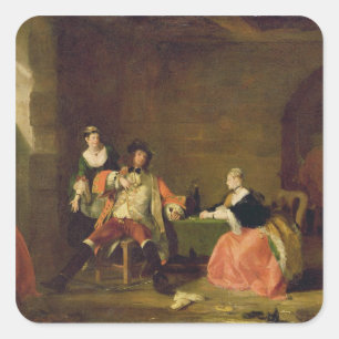 Adesivo Quadrado Captain Macheath Corromper por Polly e por Lucy no