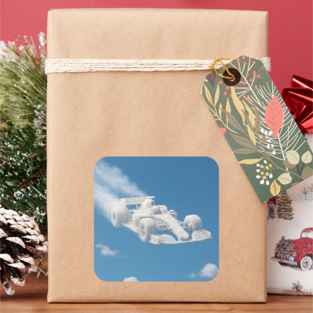 Adesivo Quadrado Car cloud square sticker description (Feriado)