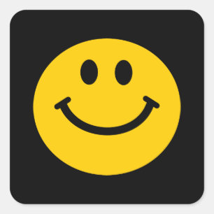 Adesivo Quadrado Cara amarela