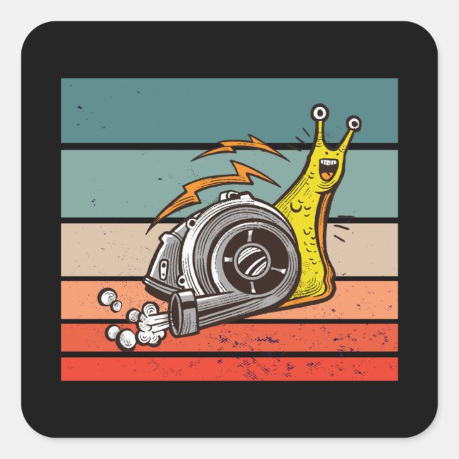 Adesivo Quadrado Caracol-turbo (Frente)