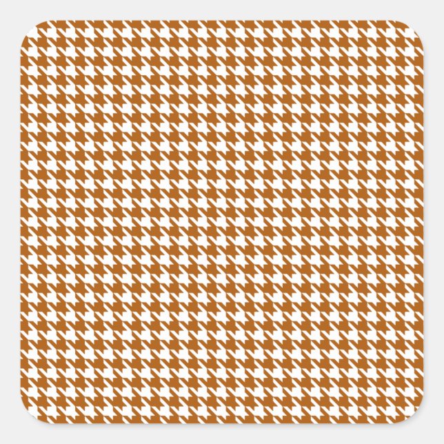 Adesivo Quadrado Caramel Modern Houndstooth em Emporiomoffa (Frente)