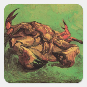 Adesivo Quadrado Caranguejo de costas por Vincent van Gogh
