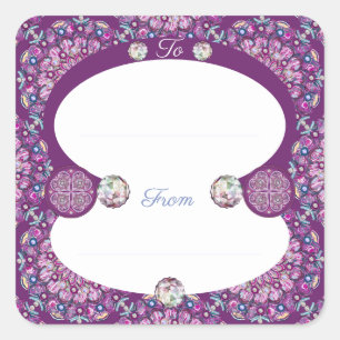 Adesivo Quadrado Cardinal Red Rosace