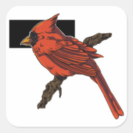 Adesivo Quadrado Cardinal Sticker