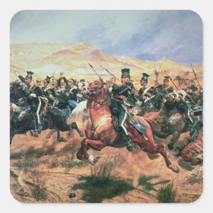 Adesivo Quadrado Carga da Brigada Luz