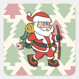 Adesivo Quadrado Cargueiro do Papai Noel