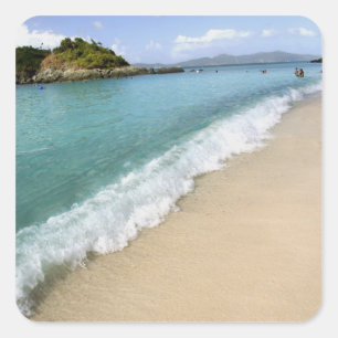 Adesivo Quadrado Caribe, Ilhas Virgens Americanas, Rua.