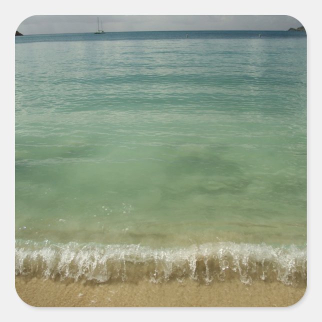 Adesivo Quadrado Caribe, Ilhas Virgens Americanas, Rua. Thomas, 4 (Frente)