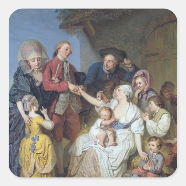 Adesivo Quadrado Caridade, 1777 (Frente)