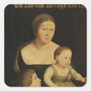 Adesivo Quadrado Caridade ou a família do artista, c.1528