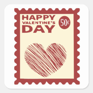 Adesivo Quadrado Carimbo