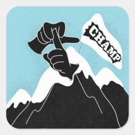 Adesivo Quadrado Carimbo - Design ASL