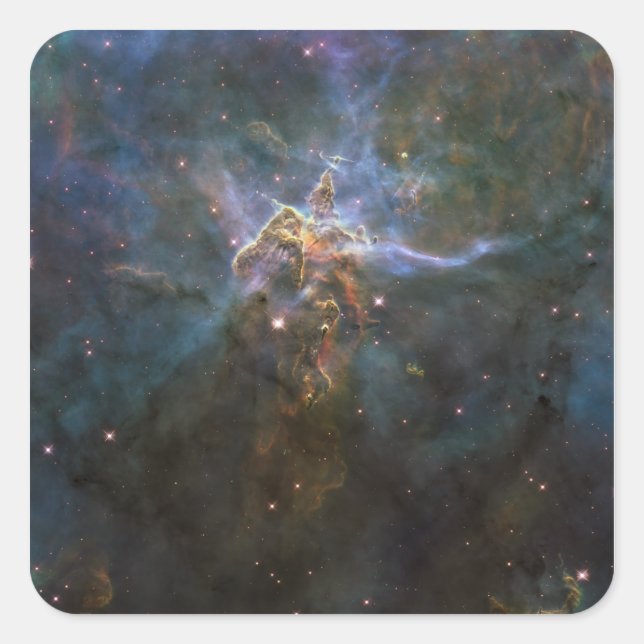 Adesivo Quadrado Carina Nebula - Pilares formadores de estrelas (Frente)