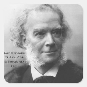 Adesivo Quadrado Carl Reinecke 1890