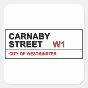 Adesivo Quadrado Carnaby Street Londres Inglaterra - Swing!