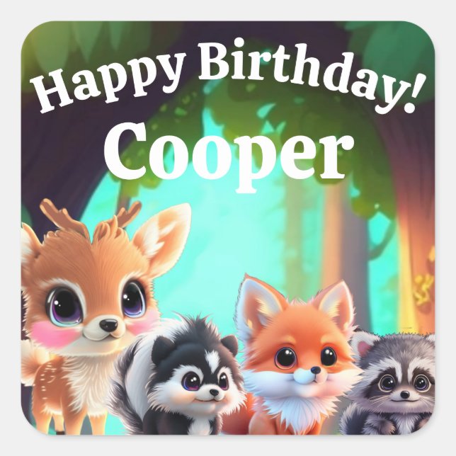 Adesivo Quadrado Carneiro-de-galinha-de-galinha (Frente)