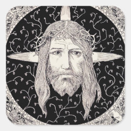Adesivo Quadrado Caro Santo de Jesus Cristo