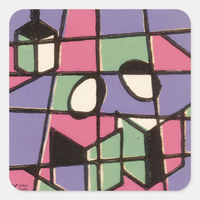 Adesivo Quadrado Caroleiros (Frente)