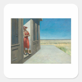 Adesivo Quadrado Carolina Morning - Edward Hopper