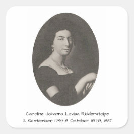 Adesivo Quadrado Caroline Johanna Lovisa Ridderstolpe, 1815