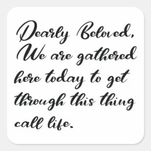 Adesivo Quadrado Caros Colos, Estamos Presos Aqui.