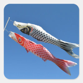 Adesivo Quadrado Carp Streamers (Koinobori): Tóquio, Japão