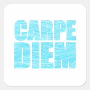 Adesivo Quadrado Carpe Diem Square Sticker