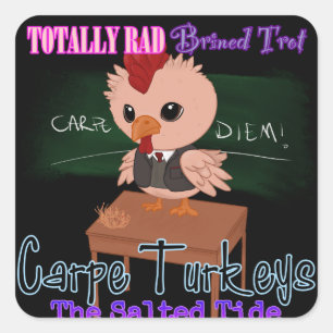 Adesivo Quadrado Carpe Trotters 2024 Sticker