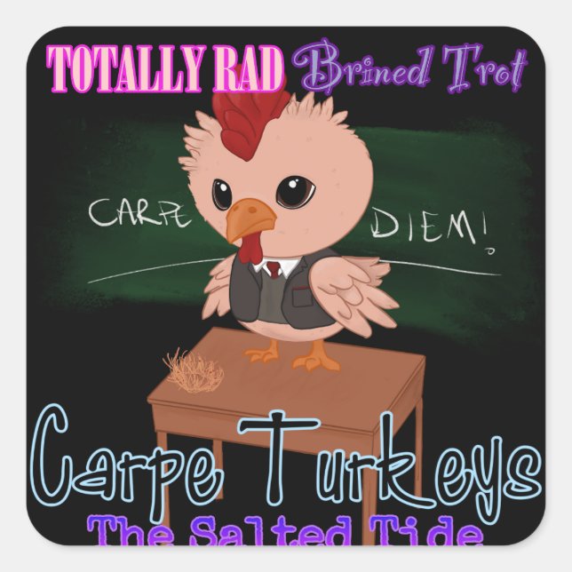 Adesivo Quadrado Carpe Trotters 2024 Sticker (Frente)