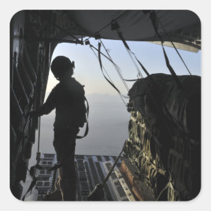 Adesivo Quadrado Carregador da Força Aérea dos EUA