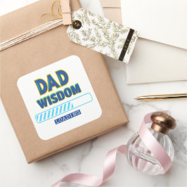 Adesivo Quadrado Carregamento de Sabedoria do pai