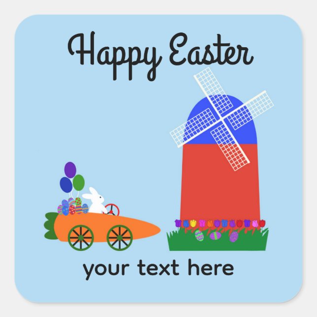 Adesivo Quadrado Carro De Carroçaria Coelheiro No 4-2 (Frente)