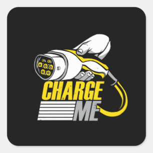 Adesivo Quadrado Carro Elétrico