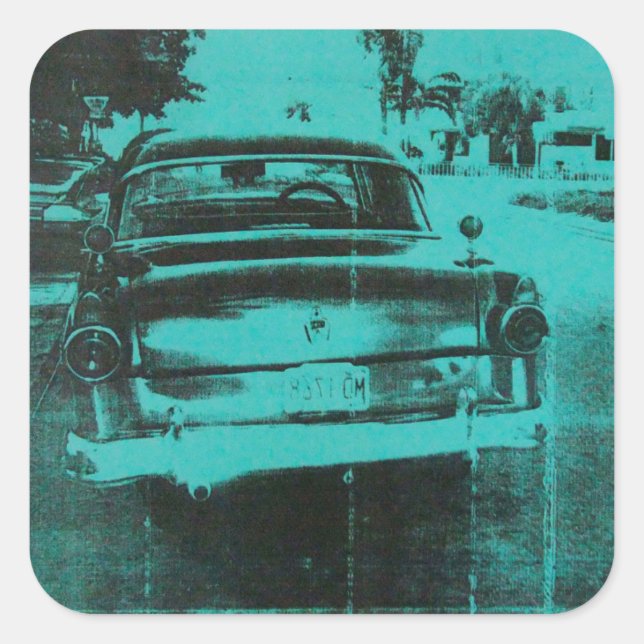 Adesivo Quadrado Carro verde (Frente)