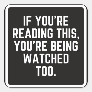 Adesivo Quadrado Carro-Vinheta Engraçado