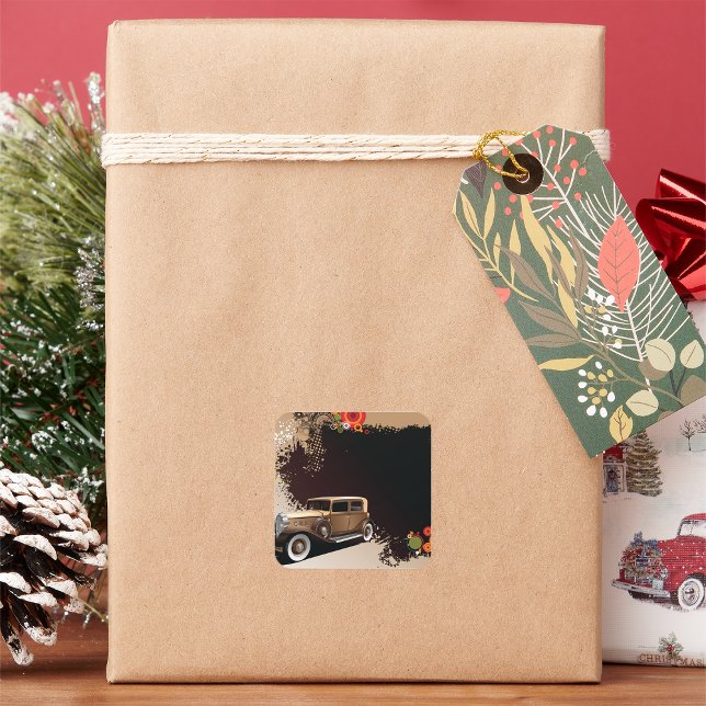 Adesivo Quadrado Carro vintage Grunge Stickers (Criador carregado)