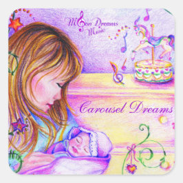 Adesivo Quadrado Carrossel Dreams Square Stickers
