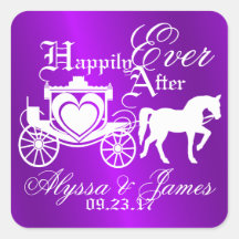 Carruagem de Storybook roxo