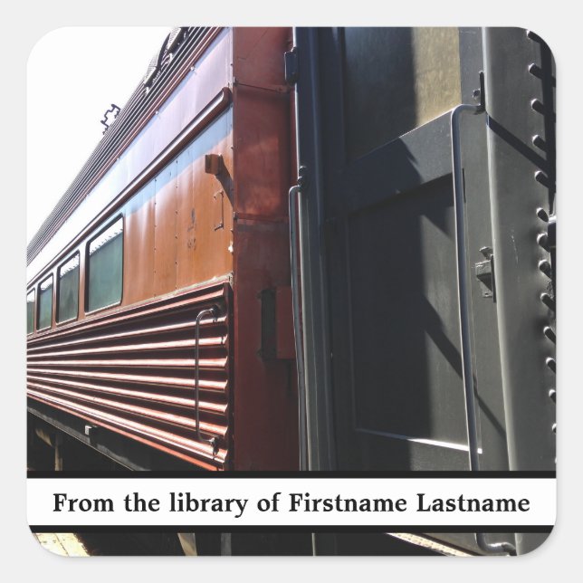 Adesivo Quadrado Cartão de Foto Personalizado (Frente)