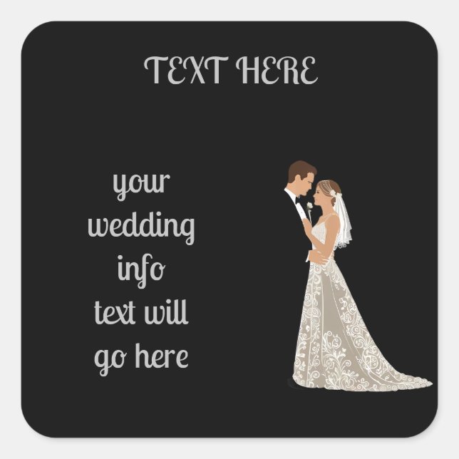 Adesivo Quadrado Cartão Plano de Data de Salvamento (Frente)