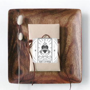Adesivo Quadrado Cartas de Tarot   Chá de Noiva   Casamento   Moder