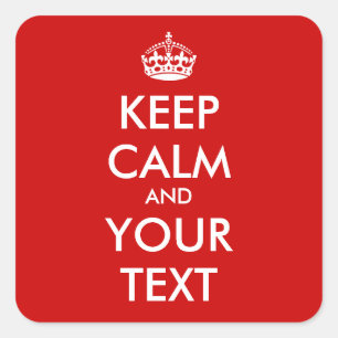 Adesivo Quadrado Cartazes de conservação ao quadrado   modelo perso