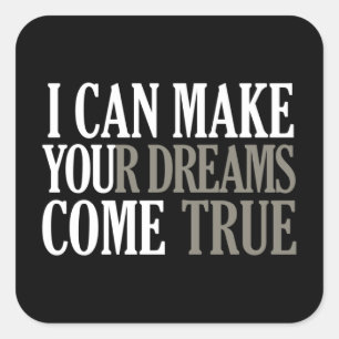 Adesivo Quadrado Cartazes do Dream Maker