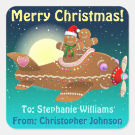 Adesivo Quadrado Cartografia de avião com pão-de-açúcar