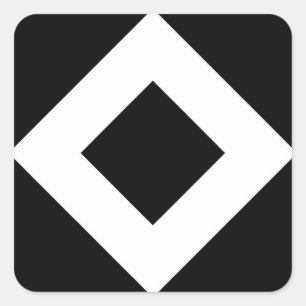 Adesivo Quadrado Carvão, beira branca corajosa