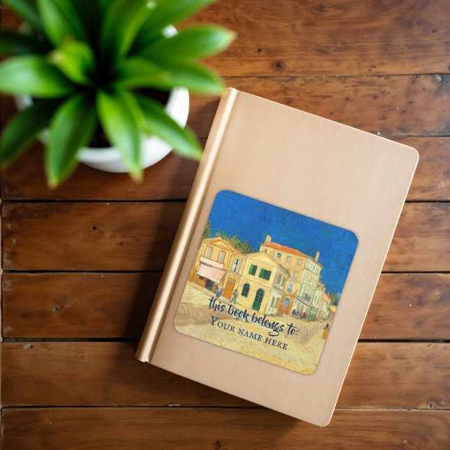 Adesivo Quadrado Casa Amarela de Vincent Van Gogh (Criador carregado)